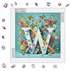 Butterfly Flower W 5D Partial Drill DIY Diamond Painting Kit 30*30cm