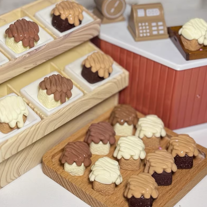 Mini Chocolate Cream Cake Charm