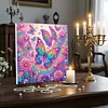 Framed Diamond Painting - Special Shaped - Colorful Butterfly (25x25cm)