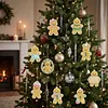 12pcs Lovely Cookie Shaped Ornament DIY Diamond Painting Keychain Kit