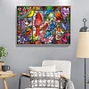Diamond Painting -DIY Round Drill Stained Glass Bird(50x40cm)