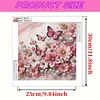 Pink Blossom Butterflies-Special Shaped Diamond Painting