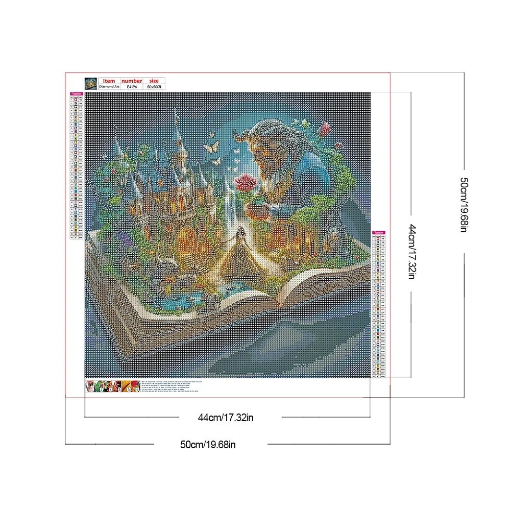 Diamond Painting - Full Round Drill - Princess Castle(Canvas|50*50cm)