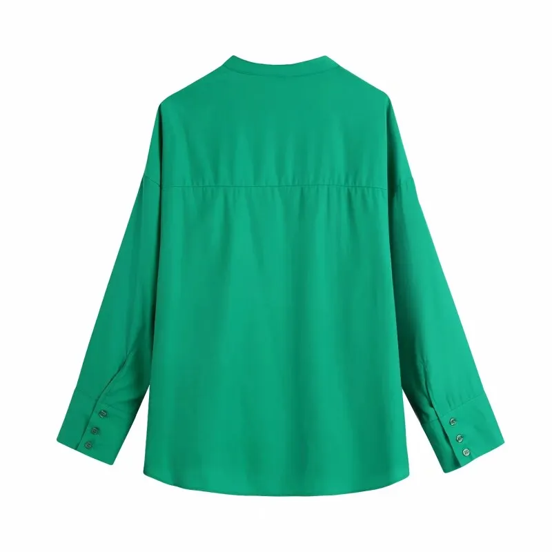 SLMD 2021 Women Green Sets Female Fashion Pocket O-Neck Shirts Drawstring Elastic Waist Back Pockets Pants Ladies Casual Sets
