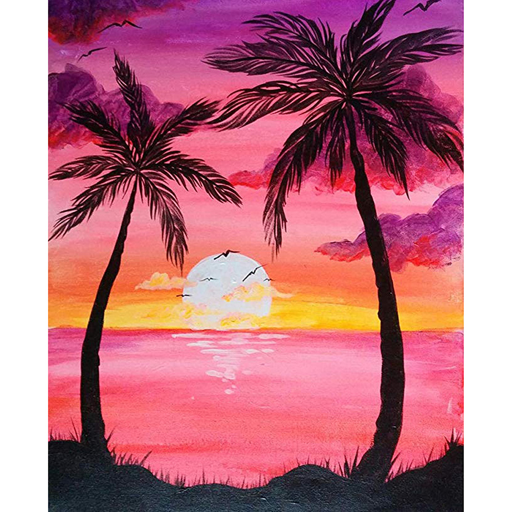 

30*40CM - Sun - Round Drill Diamond Painting, 501 Original