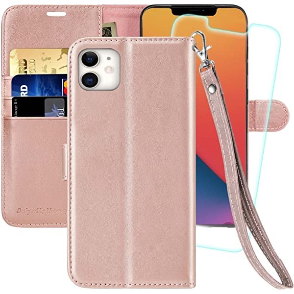 MONASAY Wallet Case for Apple iPhone 12 Mini 5G 5.4-inch 