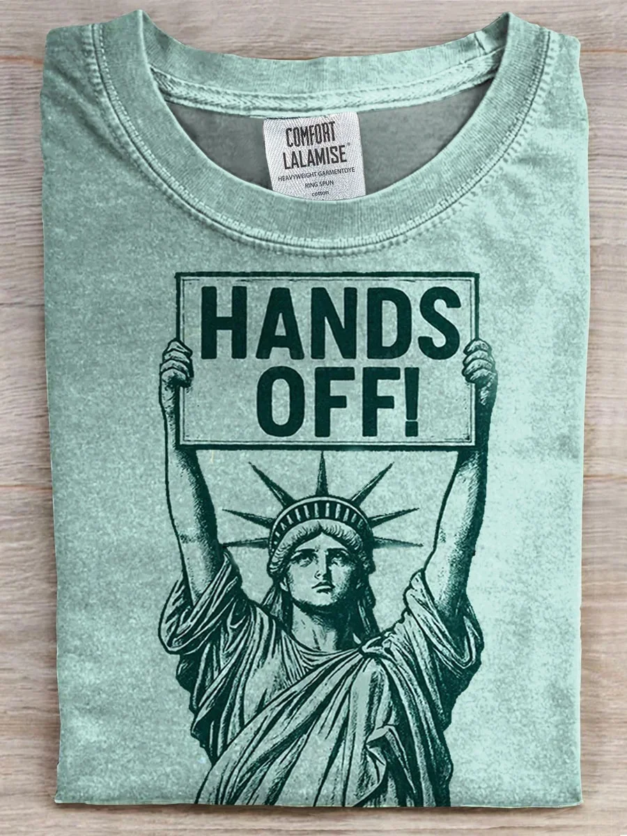 Eagerlys Vintage Liberty Hands Off T-shirt Eagerlys