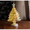 Table Top Christmas Trees Lamp LED Lighted Glass Christmas Trees Night Light Battery Operated for Centerpieces Window Tabletop Mantel