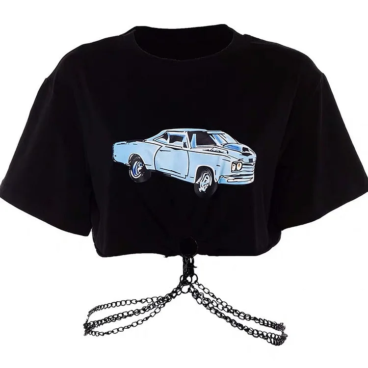 Car Print Chains Top