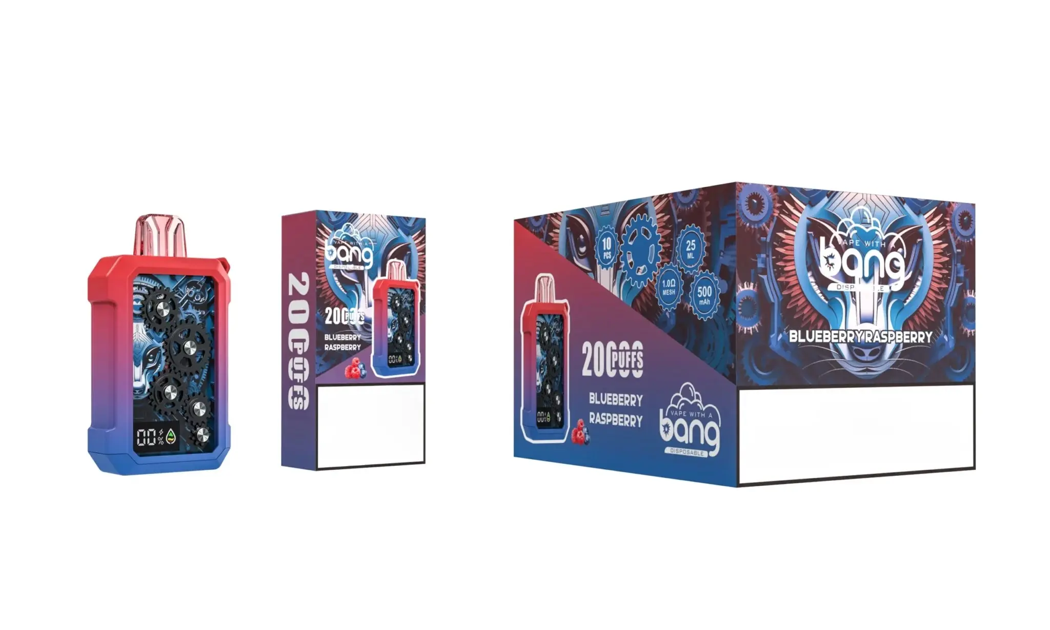 Bang Gear Tick Tock 20000: 20.000 Züge Vape mit Dual-Modus & Display  fumotvapeshop