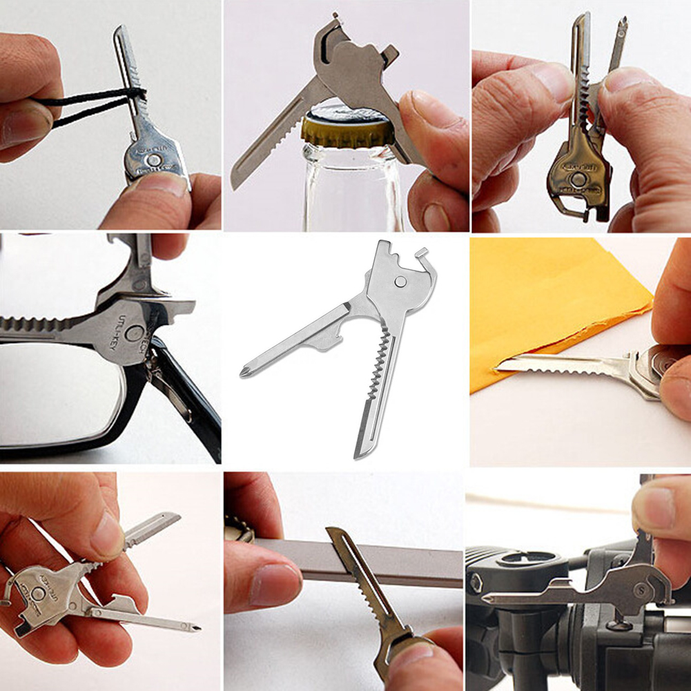 6-in-1 Multi-Functional Keychain Multi-tool--buy 5 get 3 free & free shipping（8pcs）
