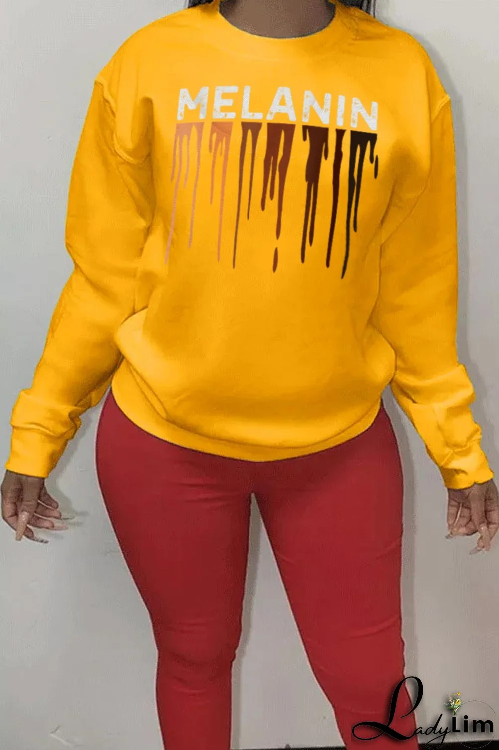 Blue Fashion Casual Print Tassel Letter O Neck Tops