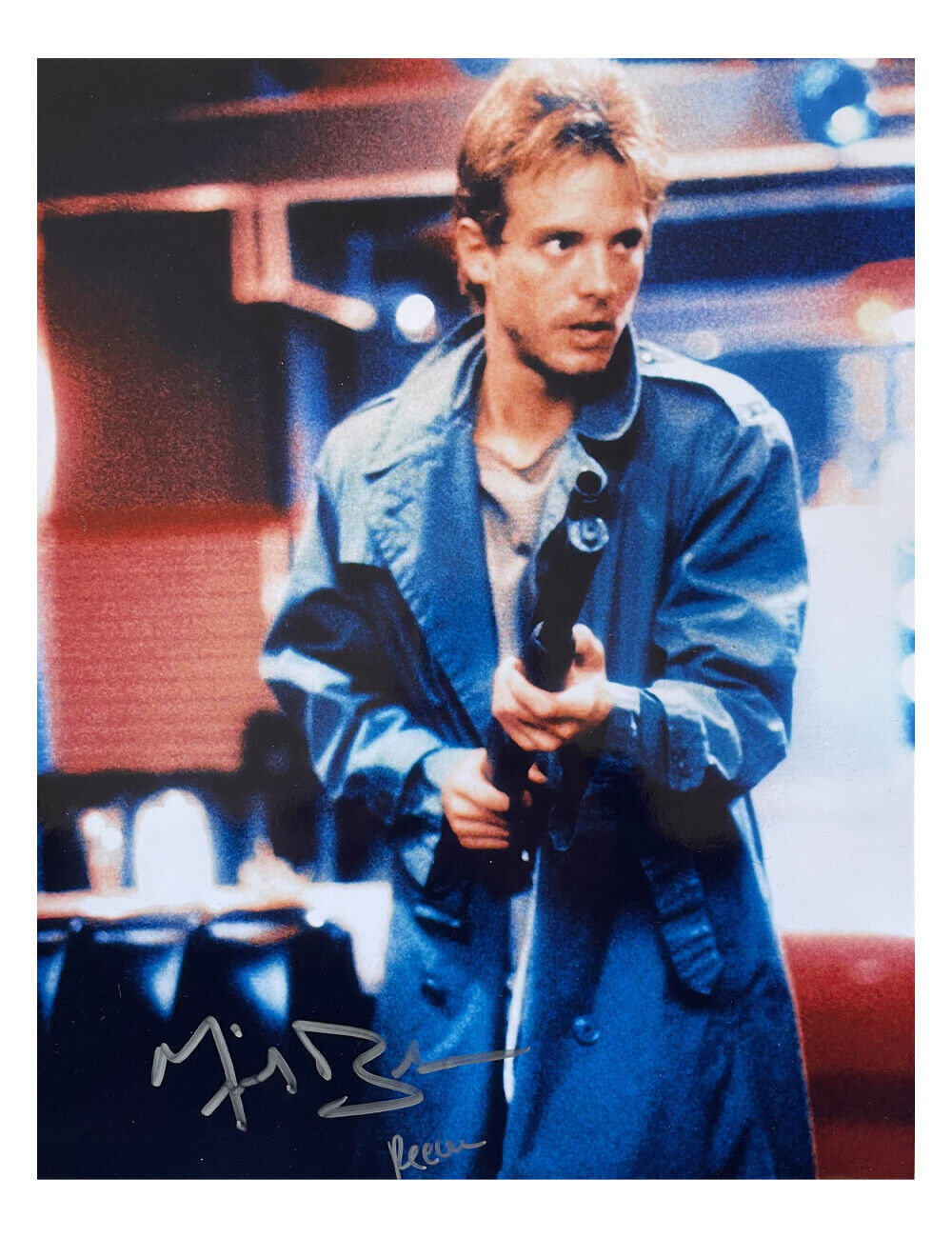 10x13 The Terminator Print + Character Name Signed by Michael Biehn 100% + COA