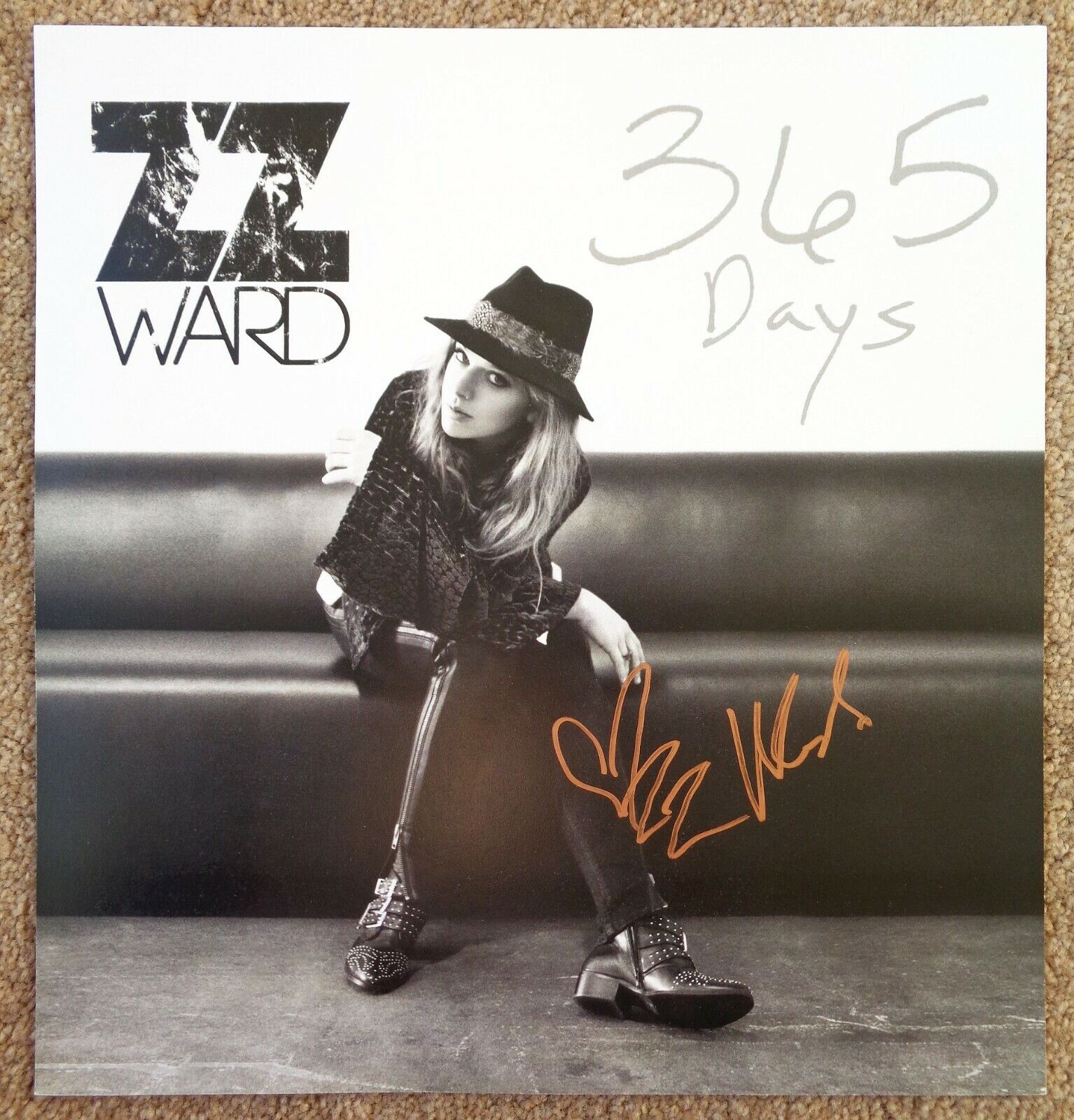 Signed ZZ WARD POSTER In-Person Put The Gun Down w/proof Autograph