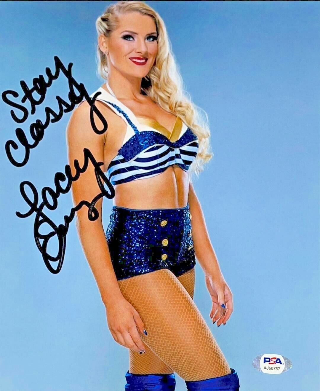 WWE LACEY EVANS HAND SIGNED AUTOGRAPHED 8X10 Photo Poster painting WITH PROOF & PSA DNA COA 1