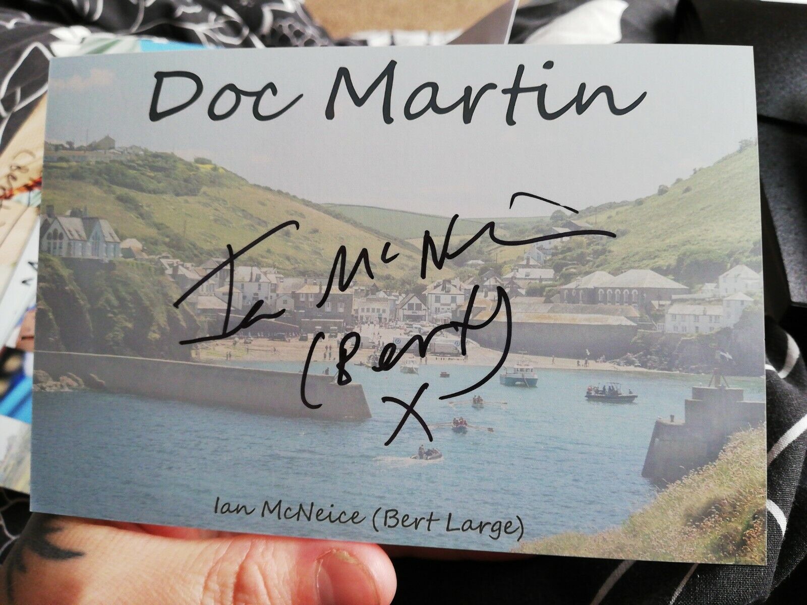 Ian McNeice Bert Large Doc Martin signed autographed 6x4 inch picture