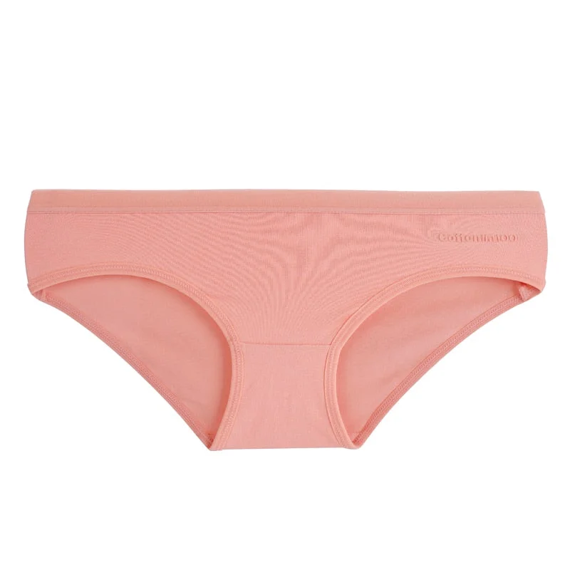 TERMEZY Women Sexy Panties Cotton Underwear Solid Color Briefs Girls Low-waist Lingerie G String Soft Breathable Intimates XXS-L