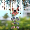 (US Local)DIY Diamond Painting Double Sided 3D Wind Chime Pendant  Hanging Kit