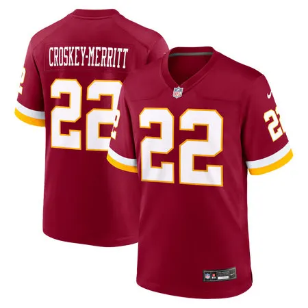 Youth Washington Commanders #22 Jacory Croskey-Merritt Nike Burgundy Game Jersey