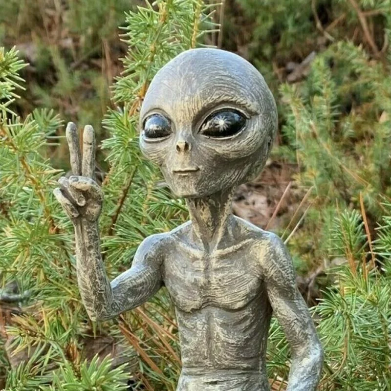 Meladen™ Außerirdische Gartenstatue