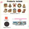 10PCS DIY Pearl Diamond Painting Christmas Fridge Magnets, Sparkling Rhinestone Refrigerator Magnet Craft Kit for Home Decor & Gifts