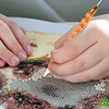 Resin Diamond Painting Point Drill Pen Dual-Ended Diamonds (Orange)