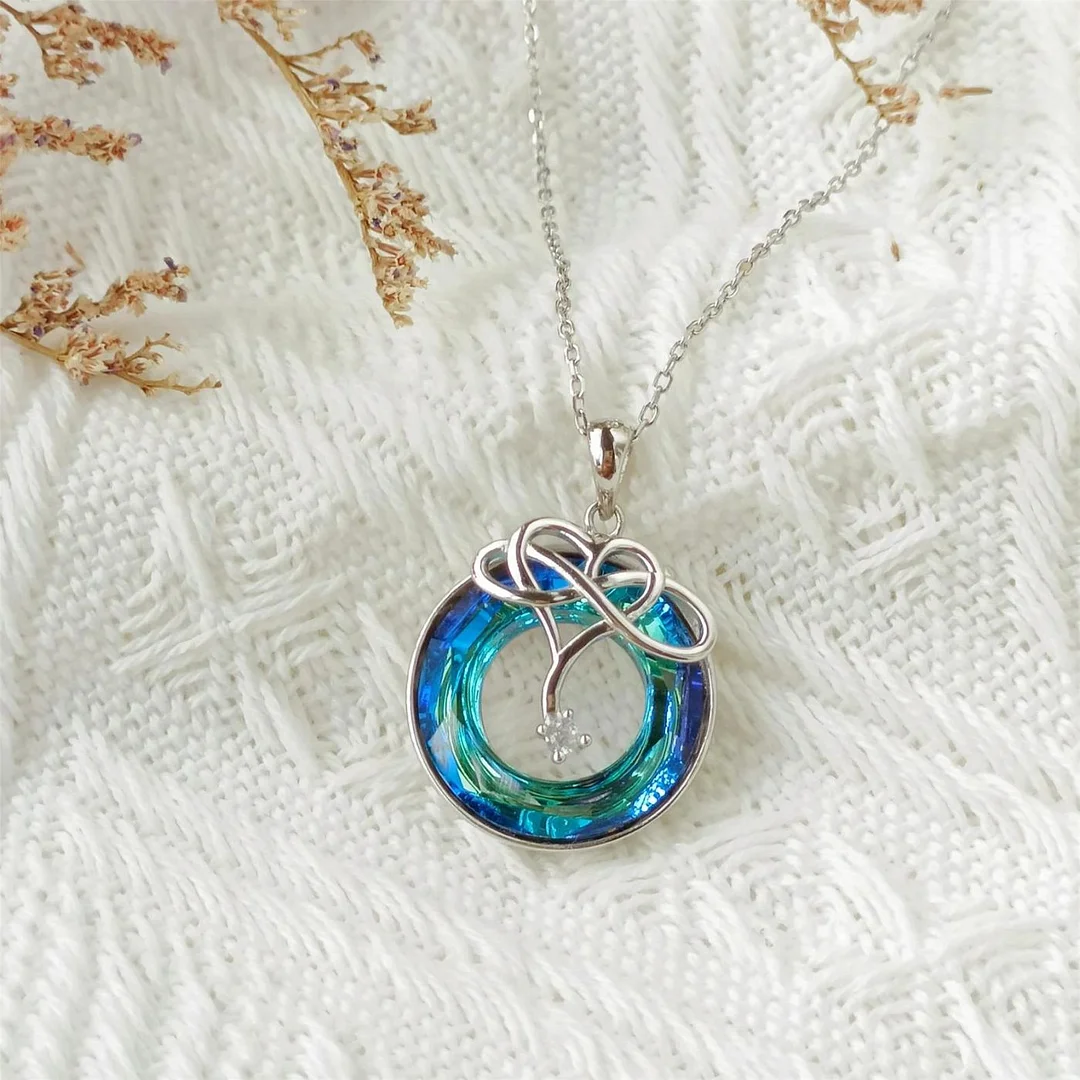 To My Daughter - Crystal Infinity Necklace