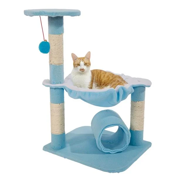 28" Stable Cute Sisal Cat Climb Holder Cat Tower Lamb