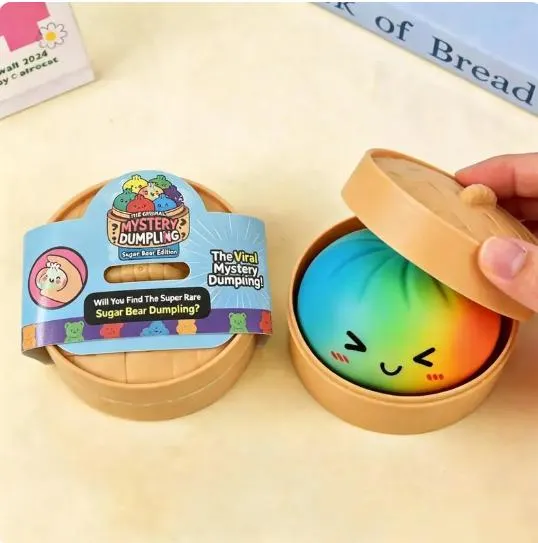 Cute squishy toys close up