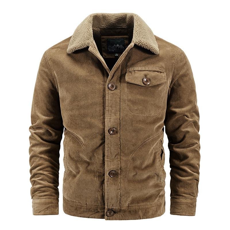 Mens outdoor corduroy cold-resistant jacket / [viawink] /
