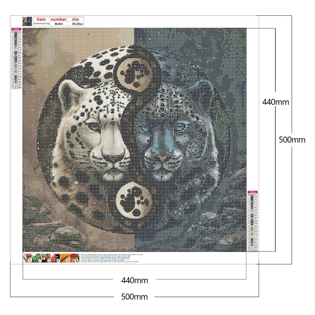 Diamond Painting - Full Round/Square Drill - Tai Chi Animals(30*30 - 50*50cm)