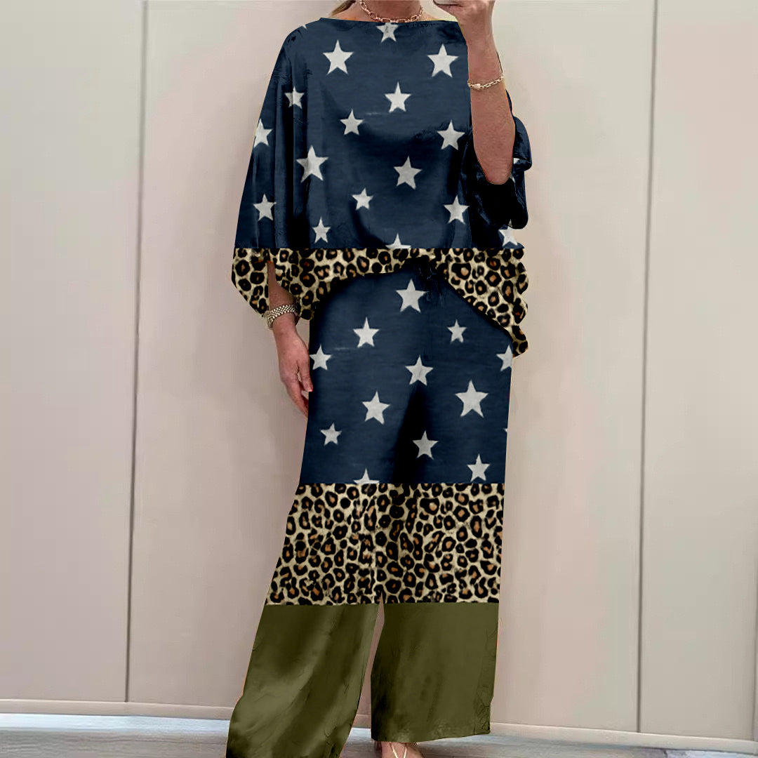 Women Long Sleeve V-neck Graphic Floral Printed Top