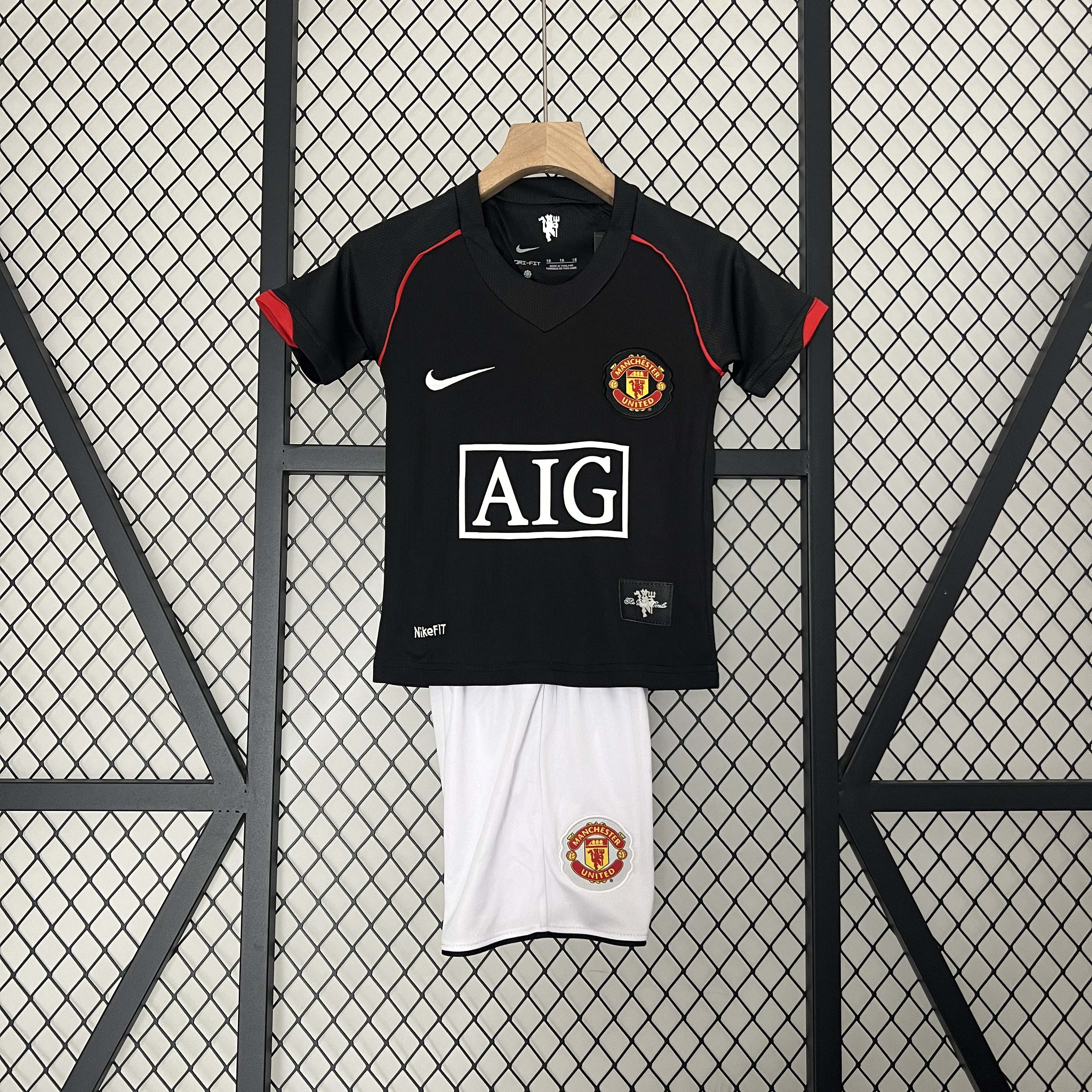 2007-2008 Retro kids Manchester United Away Football Shirt 1:1 Thai Quality- Maxi Kit