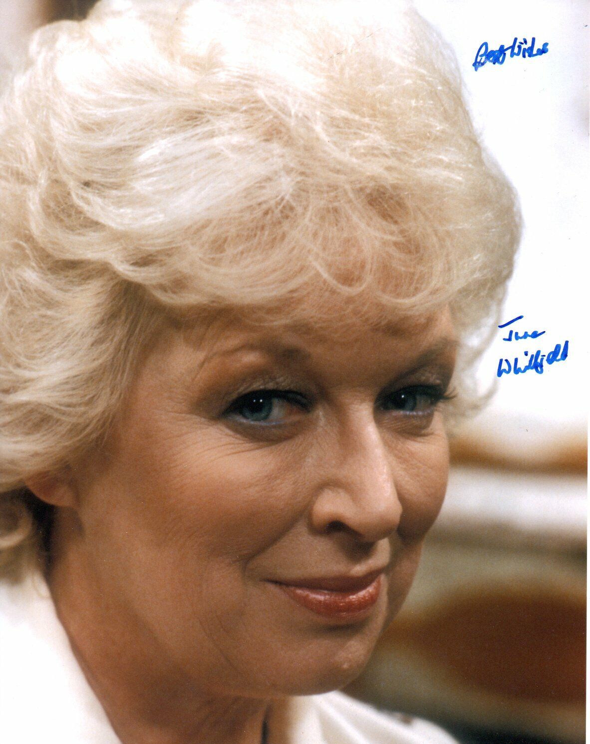 June Whitfield Signed 10 - 8 Photo Poster painting