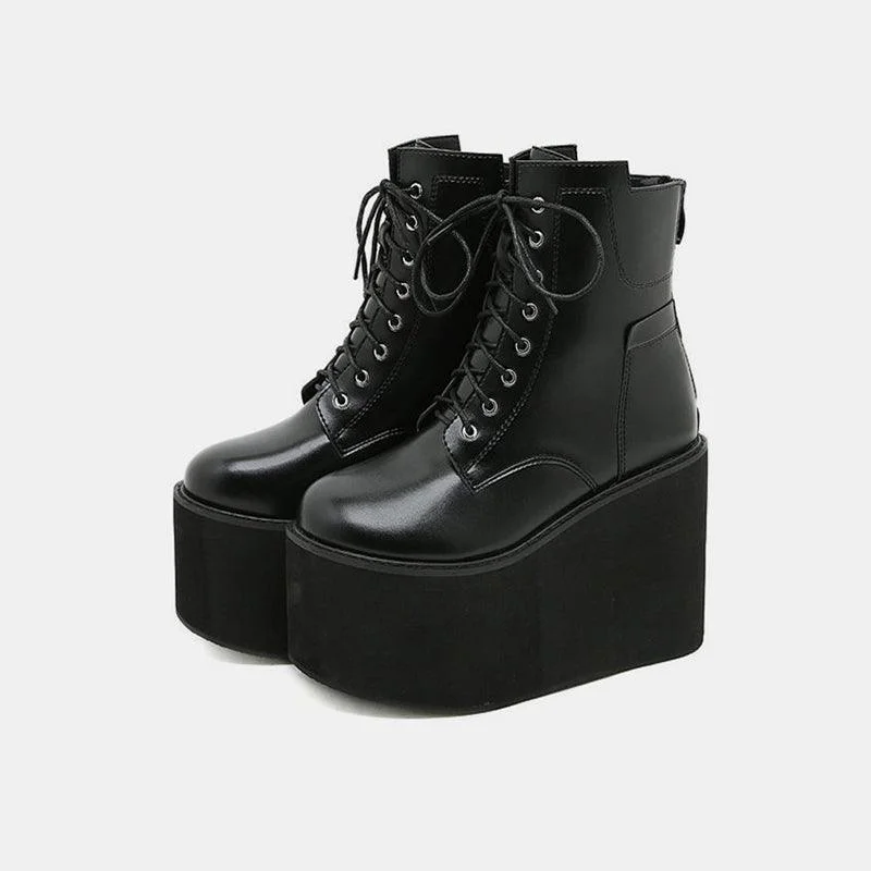 "Lana" Side Zip Martin Boots