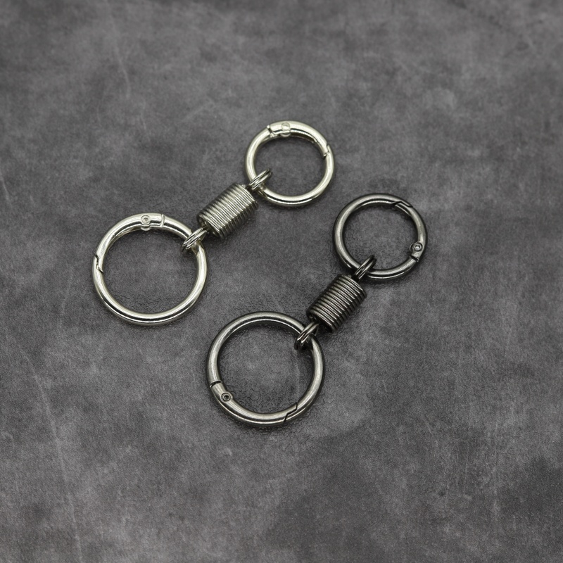 Fast Clip Key Ring With Buffer Spring