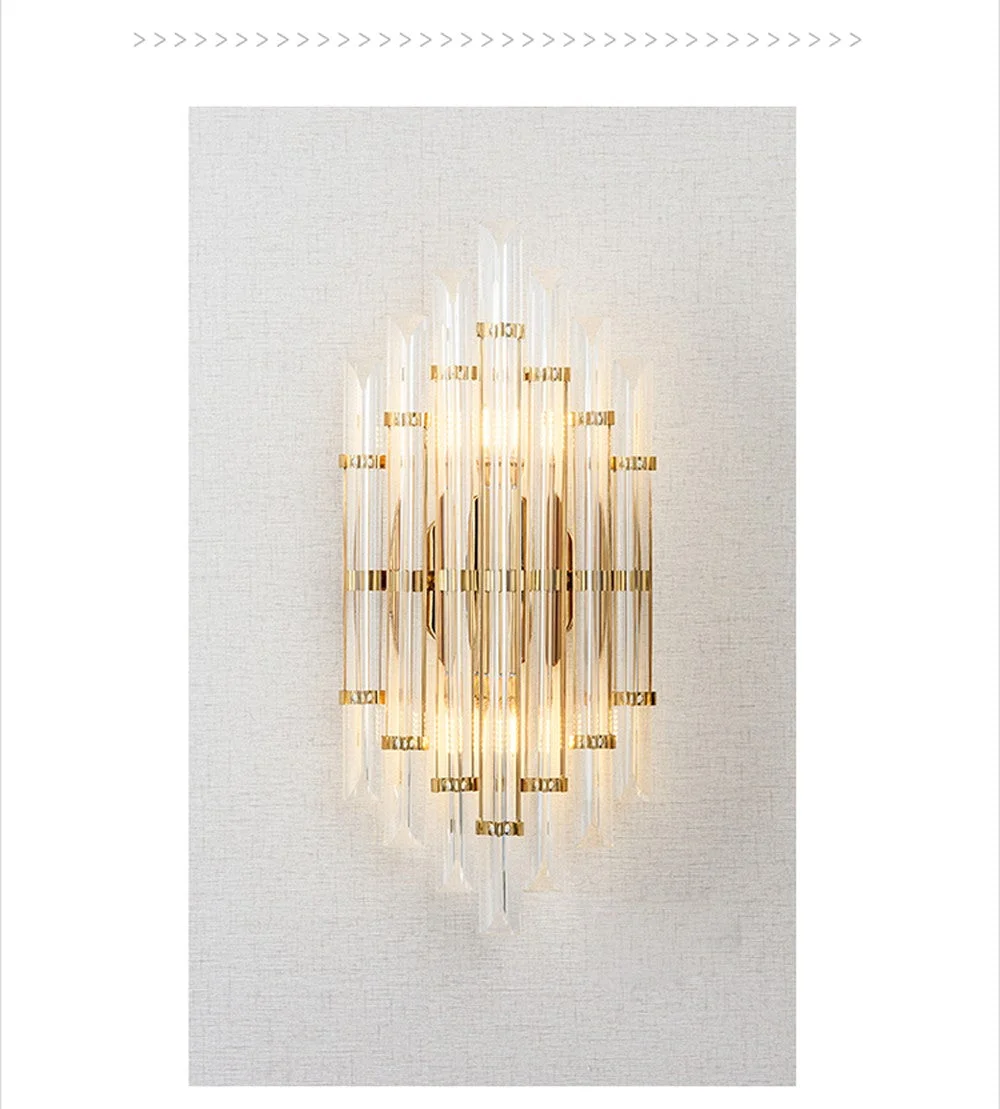 Led E14 Nordic Iron Crystal Designer LED Lamp LED Light Wall Lamp Wall Light Wall Sconce For Bar Store Foyer Bedroom
