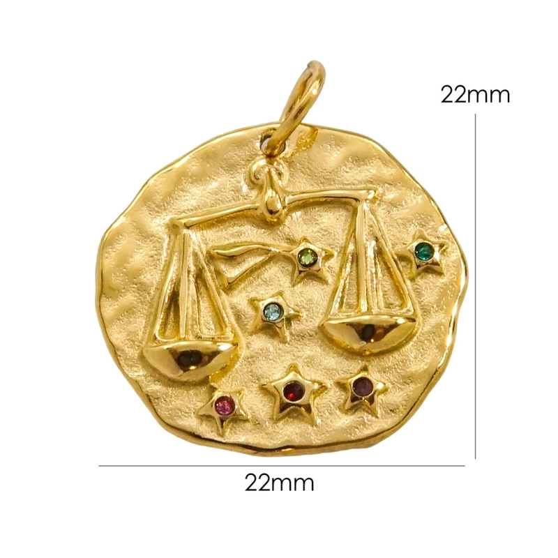 3 Pieces 304 Stainless Steel Rhinestones Constellation Pendant