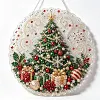 DIY Christmas Decoration Tree Pearl Art Diamond Painting Pendant(Single-Sided)