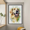 (Stamped/Counted) Golden Retriever-11CT Cross Stitch 40*60cm(Big Size)