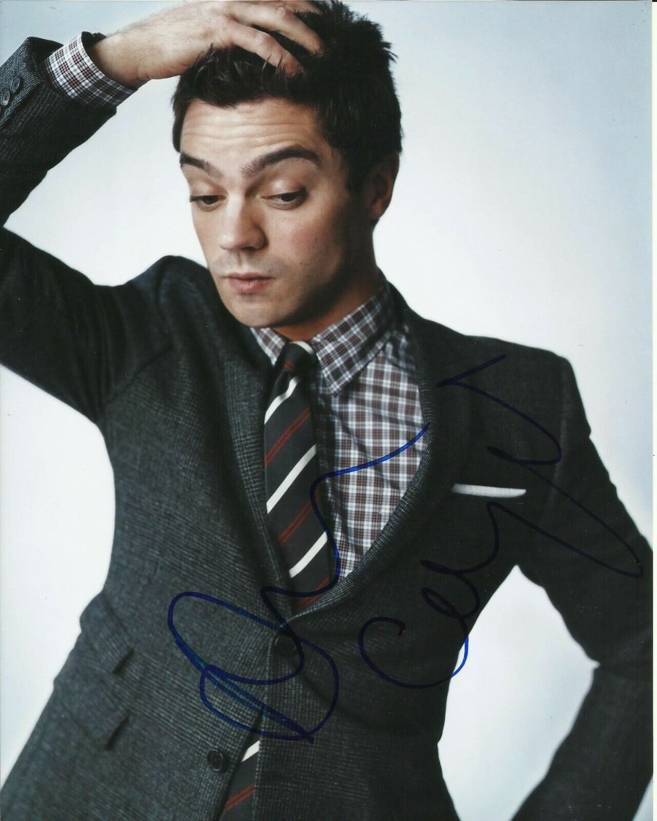 DOMINIC COOPER SIGNED COOL Photo Poster painting UACC REG 242 (3)