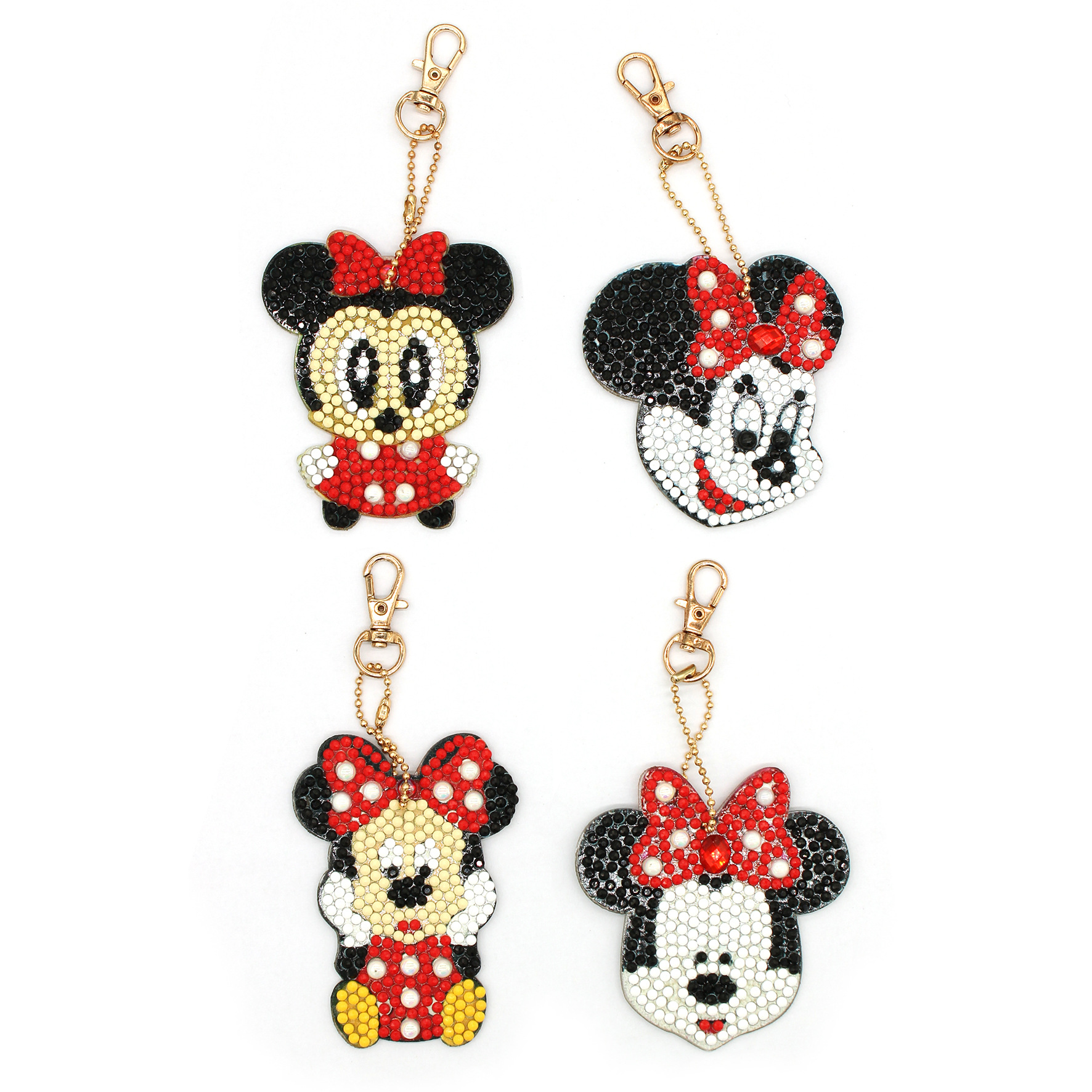 Diamond painting DIY keychain Christmas style keychain handmade diamond pasting Easter keychain Spring Festival diamond painting