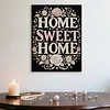DIY Pearl Painting Home Sweet Home for Home Wall Decor with Frame(30x40cm)