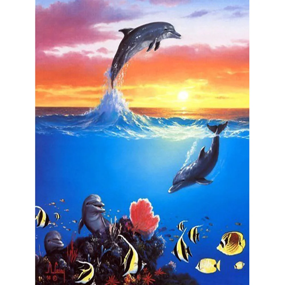 Diamond Painting - Full Round/Square Drill - Undersea Wolrd(30*40 - 50*60cm)