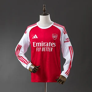 2025/2026 Long Sleeve Arsenal Home Football Shirt 1:1 Thai Quality
