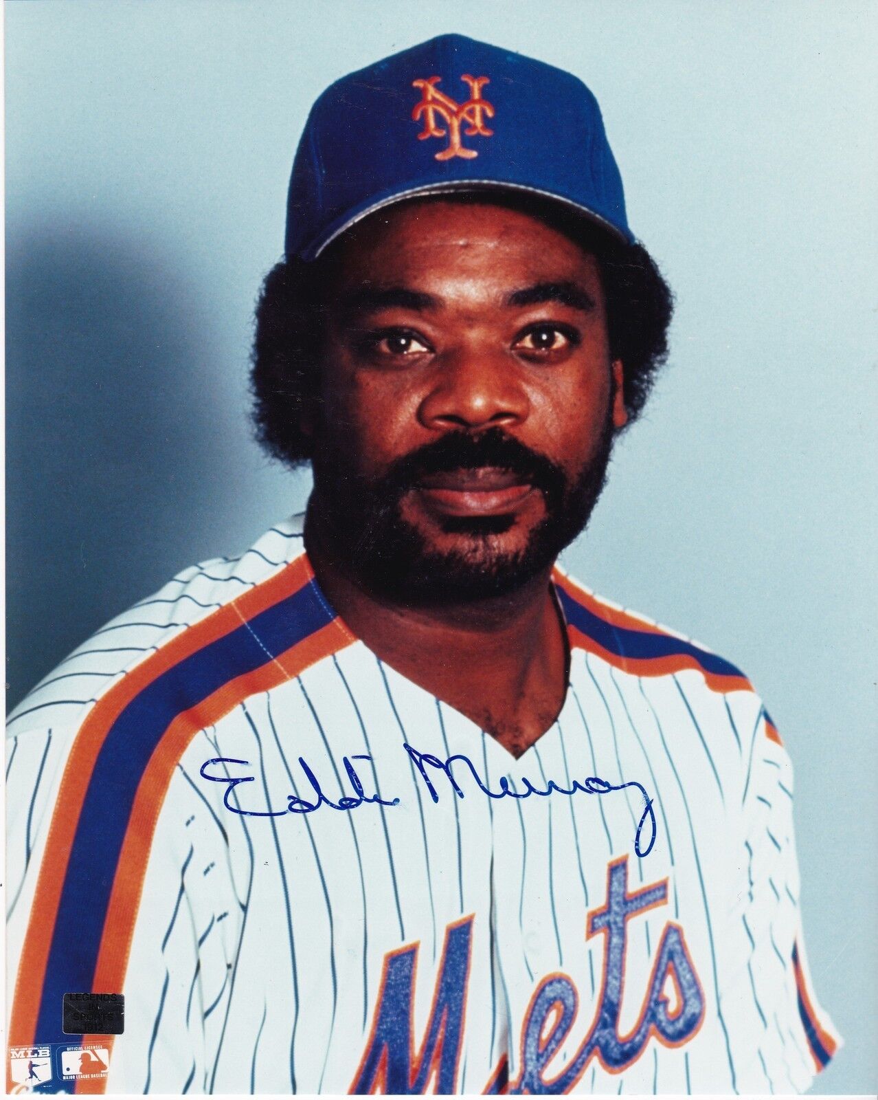 EDDIE MURRAY NEW YORK METS ACTION SIGNED 8x10