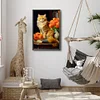 Diamond Painting-DIY Full Round Drill Flower Cat（40*60CM)