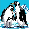 Bead Embroidery - Full Printed 9CT Penguins(20x20 CM)