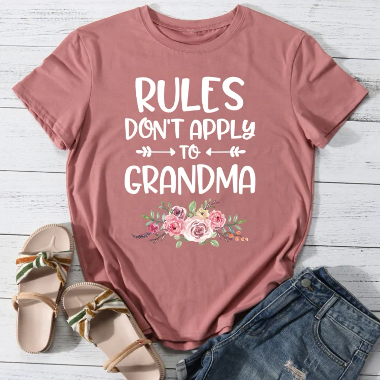 ANB -  Rules don't apply to grandma T-shirt Tee -03687
