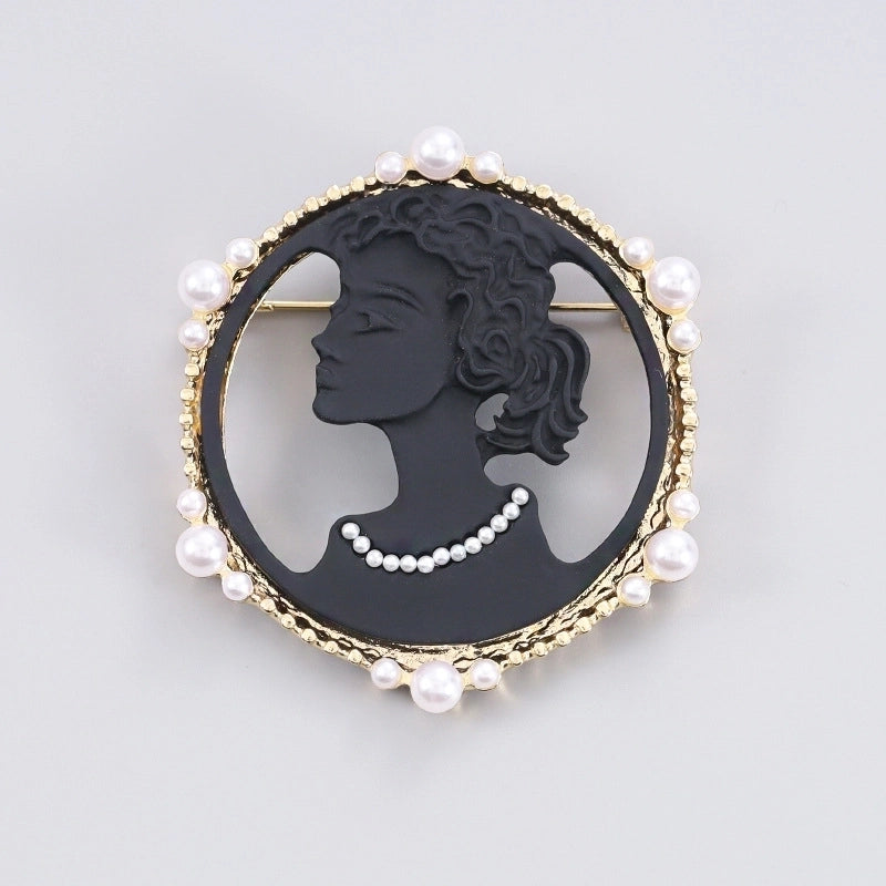 Luxurious Pin Geometric Alloy Inlay Artificial Pearls Rhinestones Women’S Brooches